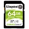 کارت حافظه SD کینگستون مدل Canvas Select کلاس 10 استاندارد UHS-I U1 سرعت 80MBps ظرفیت 64 گیگابایت